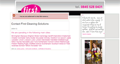 Desktop Screenshot of firstcleaningsolutions.co.uk
