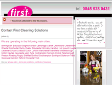 Tablet Screenshot of firstcleaningsolutions.co.uk